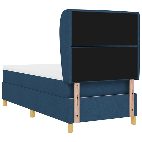 Boxspringbett Blau 200x90 cm mit Matratze