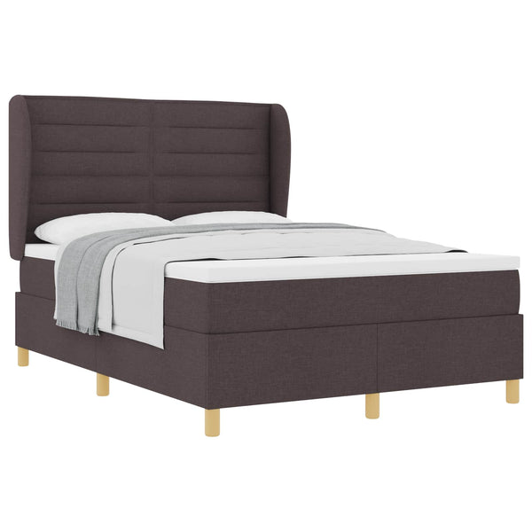 Boxspringbett Dunkelbraun 190x140 cm