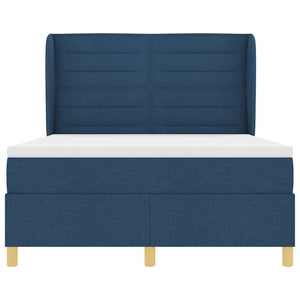 Boxspringbett Blau 190 x 140 cm mit Matratze