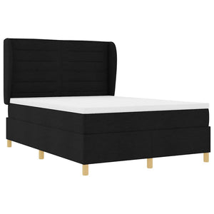 Boxspringbett mit Matratze 200x140 cm Schwarz