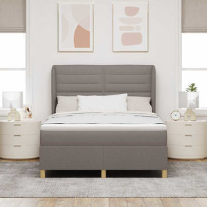 Boxspringbett mit Matratze Taupe 200x140 cm