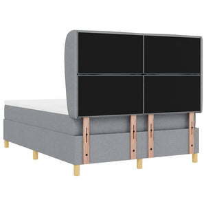 Boxspringbett mit Matratze Hellgrau 160x200 cm