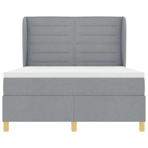 Boxspringbett mit Matratze Hellgrau 160x200 cm