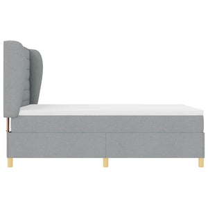 Boxspringbett mit Matratze Hellgrau 160x200 cm