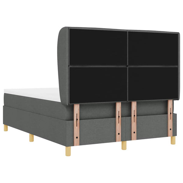 Boxspringbett mit Matratze Dunkelgrau 160x200 cm