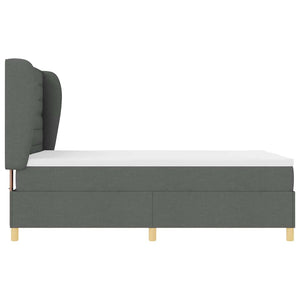 Boxspringbett mit Matratze Dunkelgrau 160x200 cm