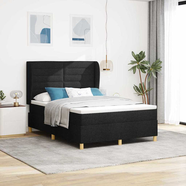 Boxspringbett mit Matratze Schwarz 160x200 cm