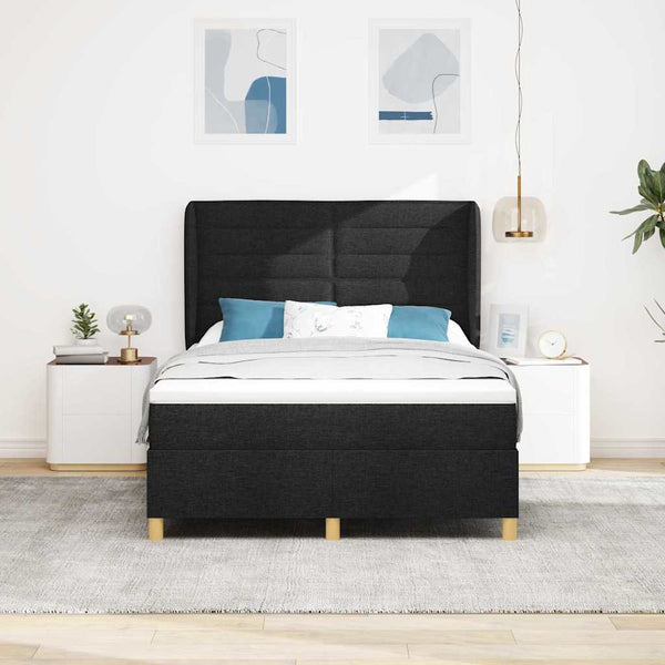 Boxspringbett mit Matratze Schwarz 160x200 cm