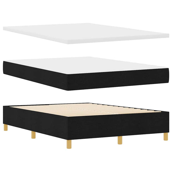 Boxspringbett mit Matratze Schwarz 160x200 cm
