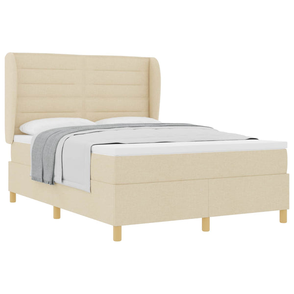 Boxspringbett mit Matratze Creme 200x160 cm