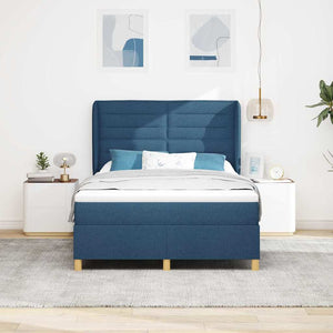 Boxspringbett Blau mit Matratze 200x160 cm