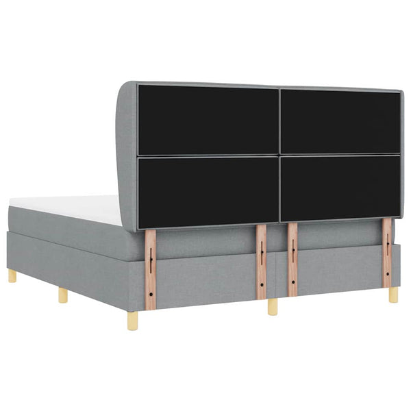 Boxspringbett mit Matratze Hellgrau 200x180 cm