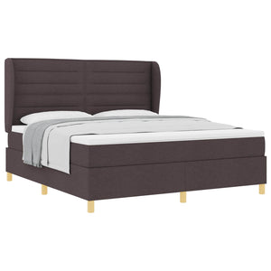 Boxspringbett Dunkelbraun 200x180 cm mit Matratze
