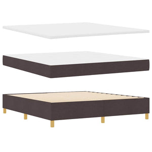 Boxspringbett Dunkelbraun 200x180 cm mit Matratze
