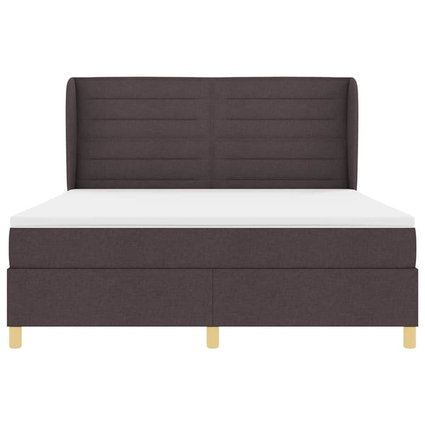 Boxspringbett Dunkelbraun 200x180 cm mit Matratze