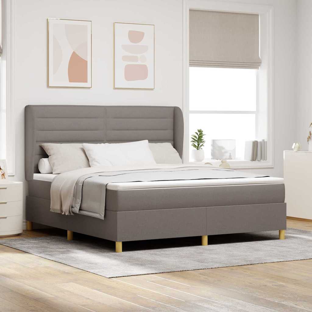 Boxspringbett Taupe 200x180 cm
