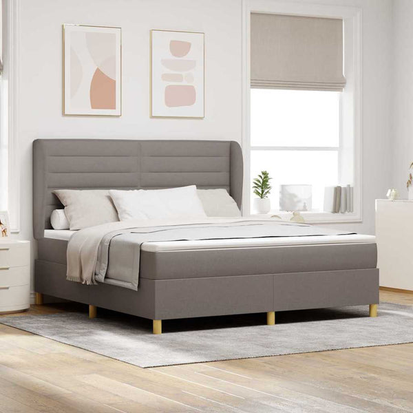 Boxspringbett Taupe 200x180 cm
