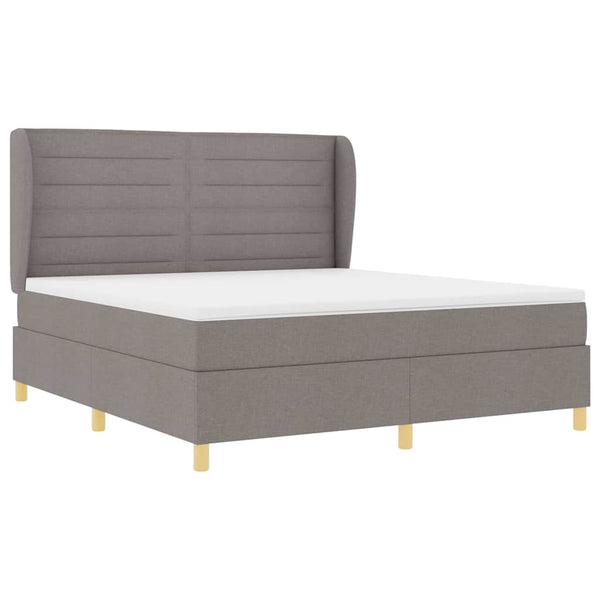Boxspringbett Taupe 200x180 cm
