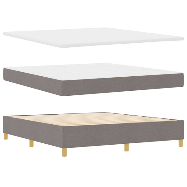 Boxspringbett Taupe 200x180 cm