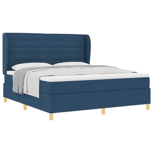 Boxspringbett Blau mit Matratze 200x180 cm