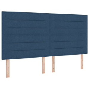Boxspringbett Blau mit Matratze 200x180 cm