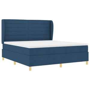 Boxspringbett Blau mit Matratze 200x180 cm
