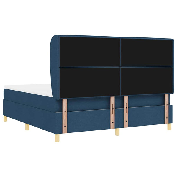Boxspringbett Blau mit Matratze 200x180 cm