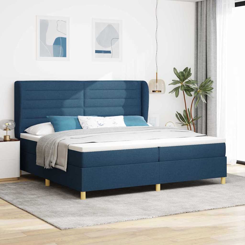 Boxspringbett mit Matratze Dunkelgrau 90x190 cm