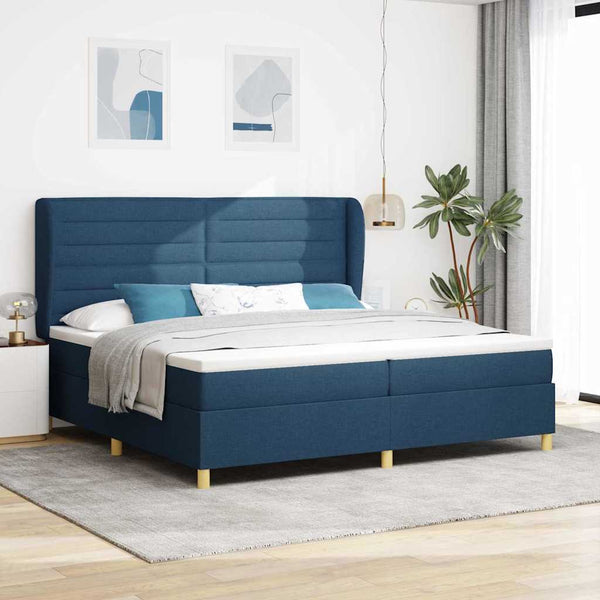 Boxspringbett mit Matratze Dunkelgrau 90x190 cm