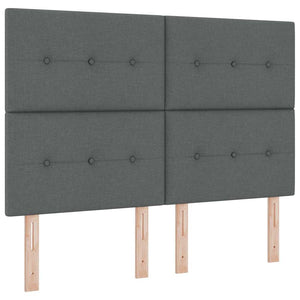Boxspringbett mit Matratze Dunkelgrau 140x190 cm