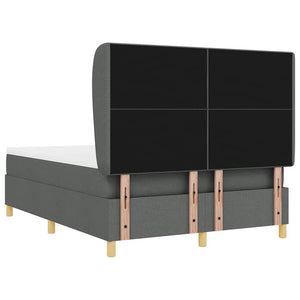 Boxspringbett mit Matratze Dunkelgrau 140x190 cm