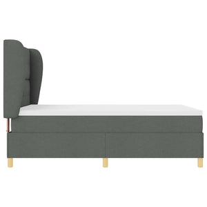 Boxspringbett mit Matratze Dunkelgrau 140x190 cm