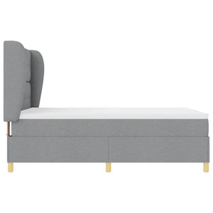 Boxspringbett mit Matratze Hellgrau 140x200 cm