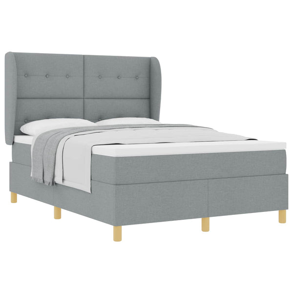 Boxspringbett mit Matratze Dunkelgrau 90x190 cm
