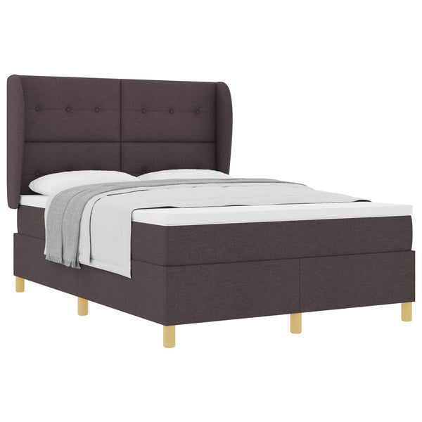 Boxspringbett Dunkelbraun 200x160 cm mit Matratze