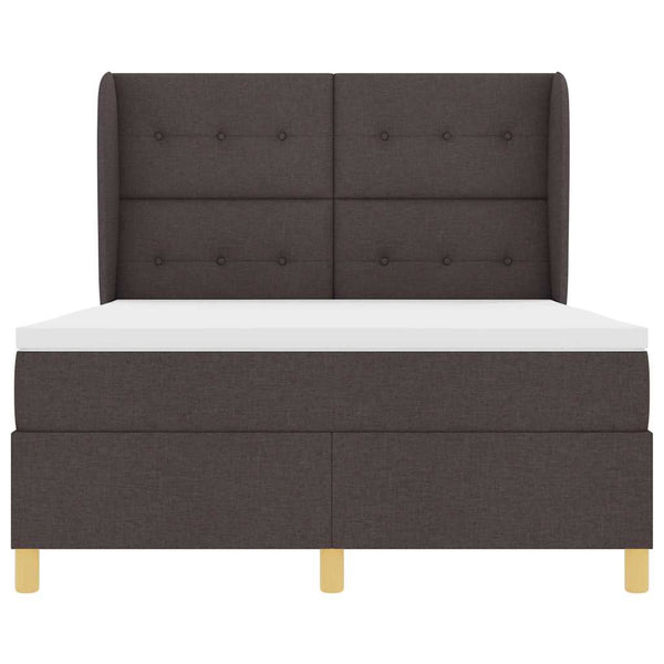 Boxspringbett Dunkelbraun 200x160 cm mit Matratze