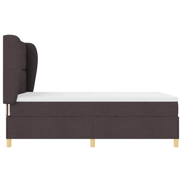 Boxspringbett Dunkelbraun 200x160 cm mit Matratze