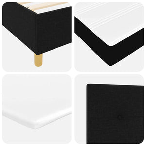 Boxspringbett mit Matratze Schwarz 200x180 cm