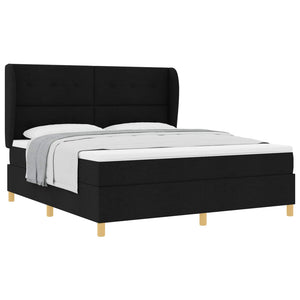 Boxspringbett mit Matratze Schwarz 200x180 cm