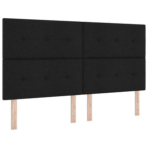 Boxspringbett mit Matratze Schwarz 200x180 cm