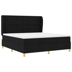 Boxspringbett mit Matratze Schwarz 200x180 cm