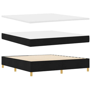 Boxspringbett mit Matratze Schwarz 200x180 cm