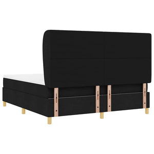 Boxspringbett mit Matratze Schwarz 200x180 cm