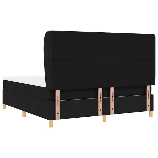 Boxspringbett mit Matratze Schwarz 200x180 cm