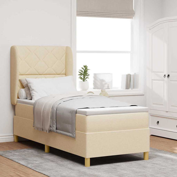 Boxspringbett Creme 200x80 cm