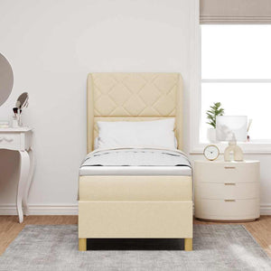 Boxspringbett Creme 200x80 cm