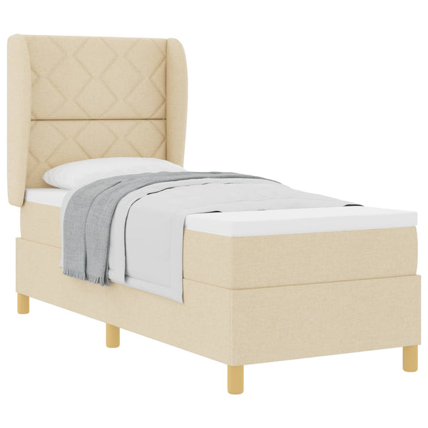 Boxspringbett Creme 200x80 cm