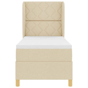 Boxspringbett Creme 200x80 cm