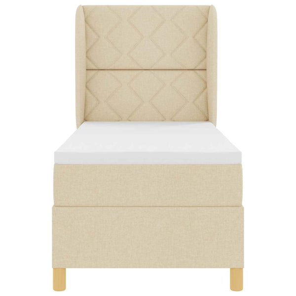 Boxspringbett Creme 200x80 cm