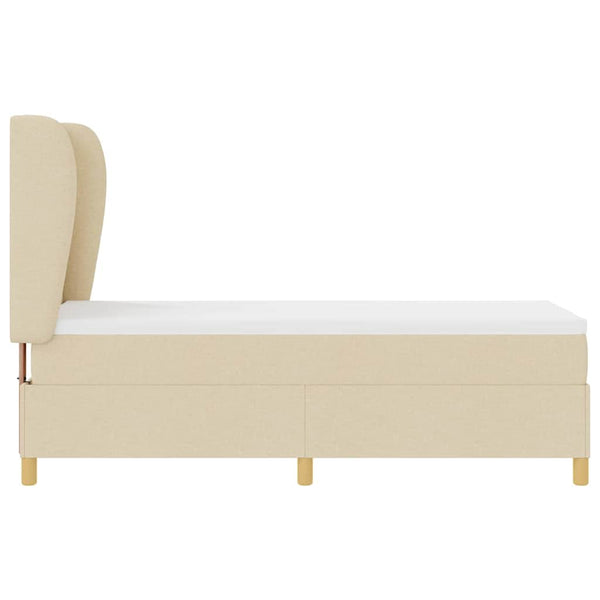 Boxspringbett Creme 200x80 cm